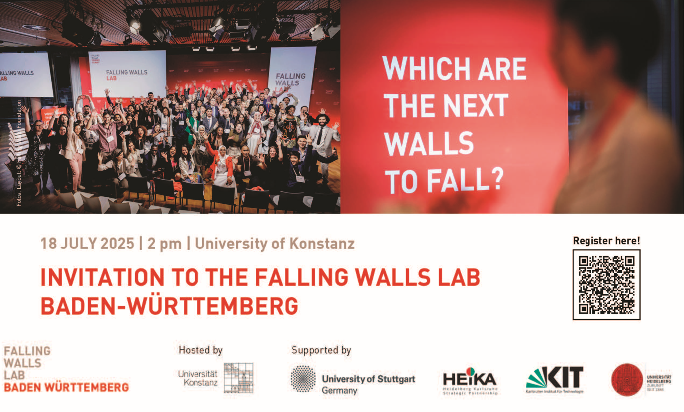 Invitation to Falling Walls Lab Baden-Württemberg 2025