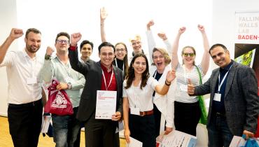Winners and Presenter of the Falling Walls